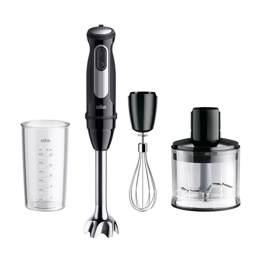 Braun MultiQuick 5 Pro Hand Blender with Attachments 1000 Watt Black - MQ 55236 M