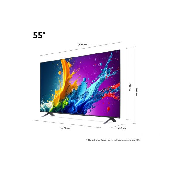 شاشة تلفزيون سمارت ال جي ، مقاس 55 بوصة ، QNED ، دقة 4K UHD ، بريسيفر داخلي