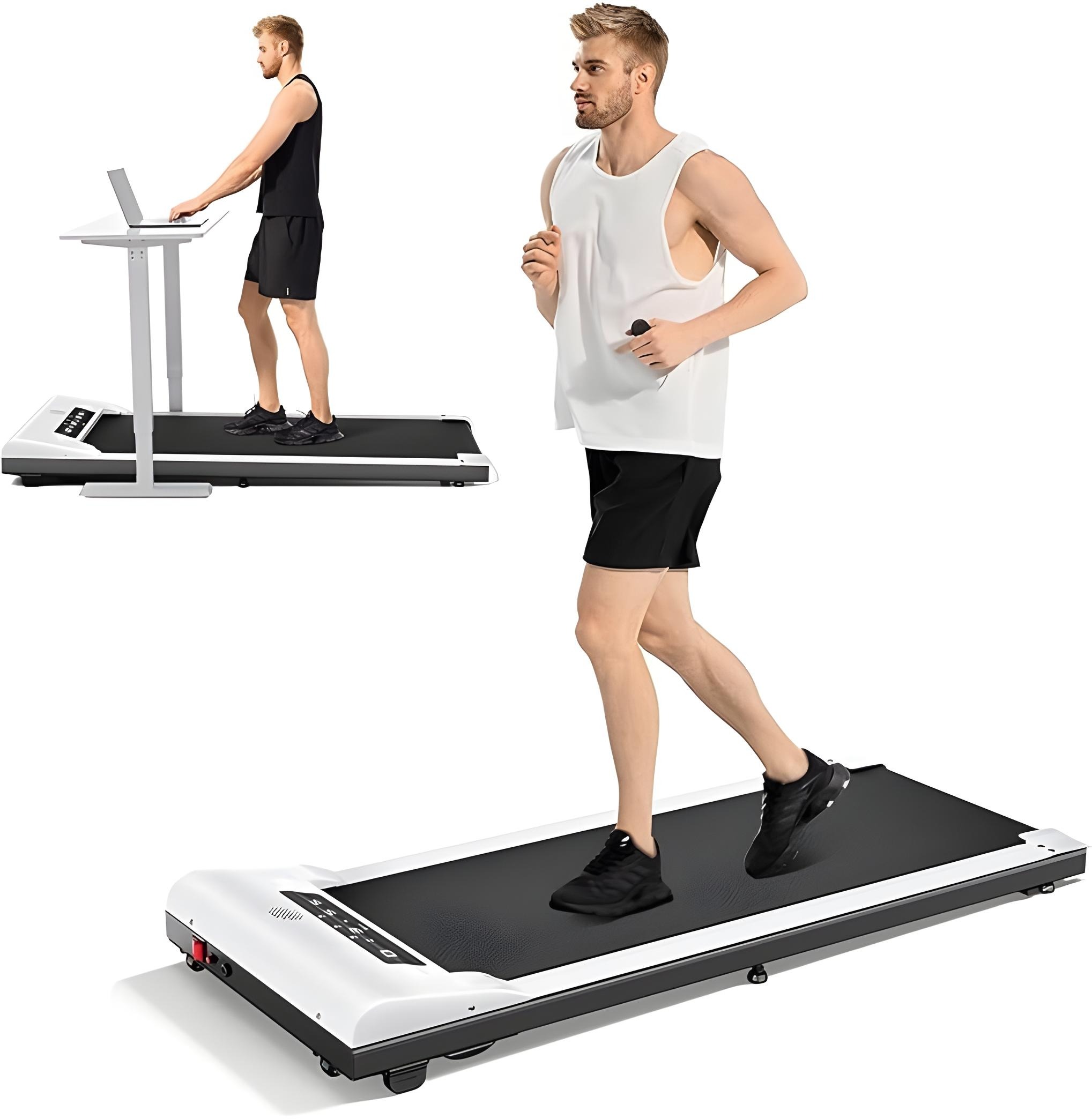 UMAY Walking Pad Treadmill , 100 Kilogram 1.5 horsepower , White