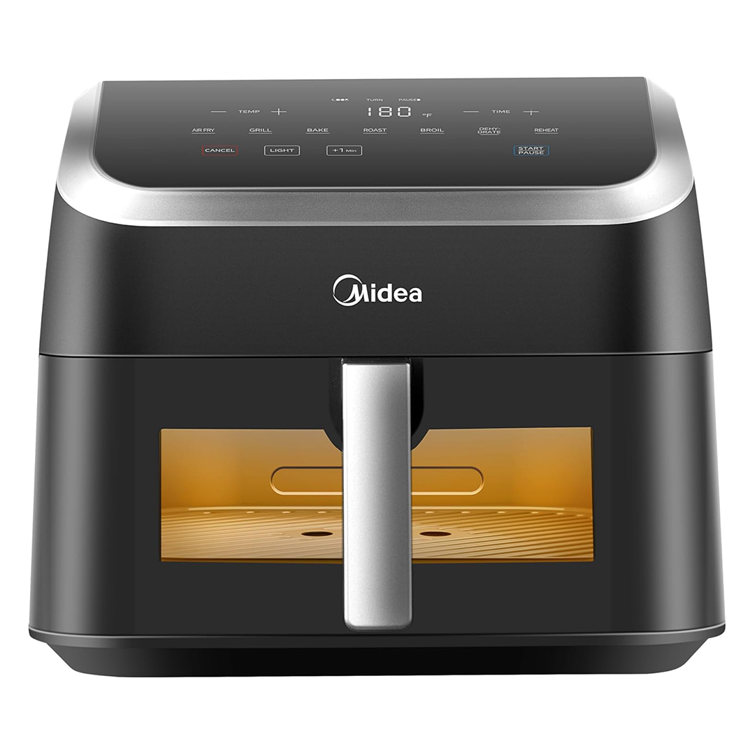 Midea Air Fryer , 9 Liter , 2200 Watt Black - MF-CY85WK