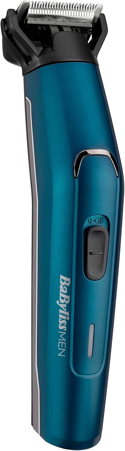 Babyliss MEN 12-in-1 Detail Beard T Hair Trimmer with Attachments , Black Blue