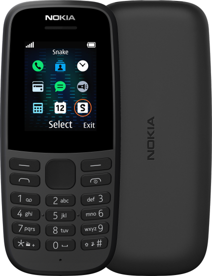 Nokia 105 2019 Dual-SIM , Black