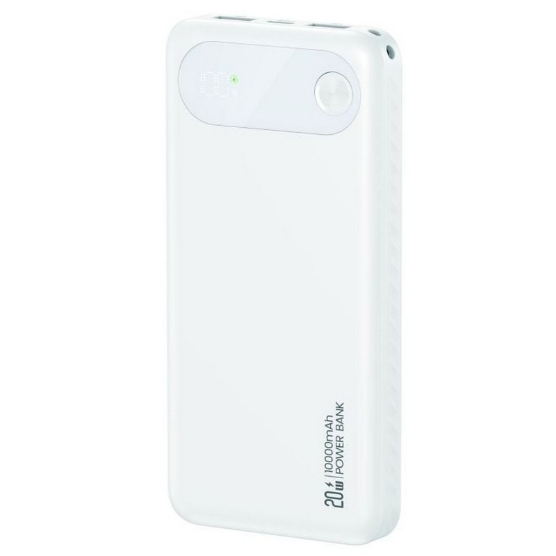 Usams Wired Wired Power Bank , 10000 mAh 3 Ports , White , PB80-CD249