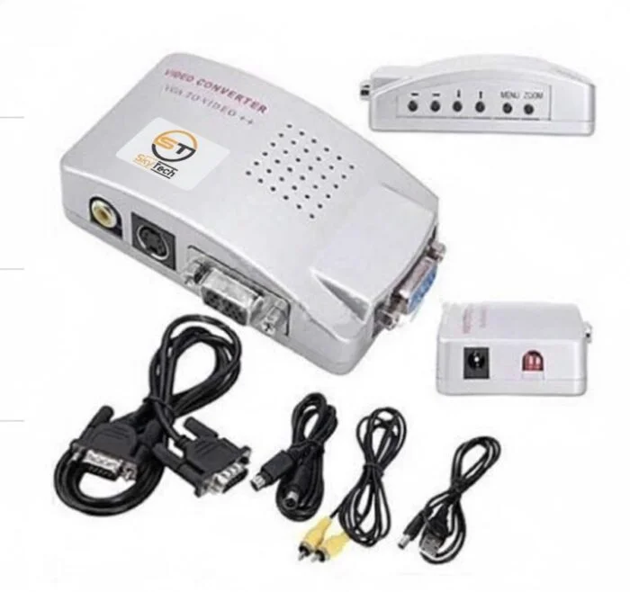 Generic VGA to AV converter ,Silver
