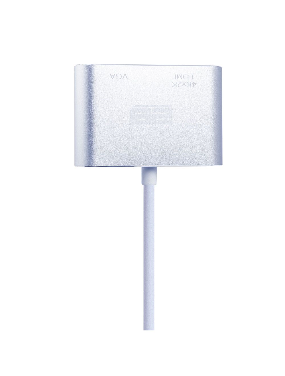 محول USB-C الى VGA و HDMI تو بي ،فضي - CV143