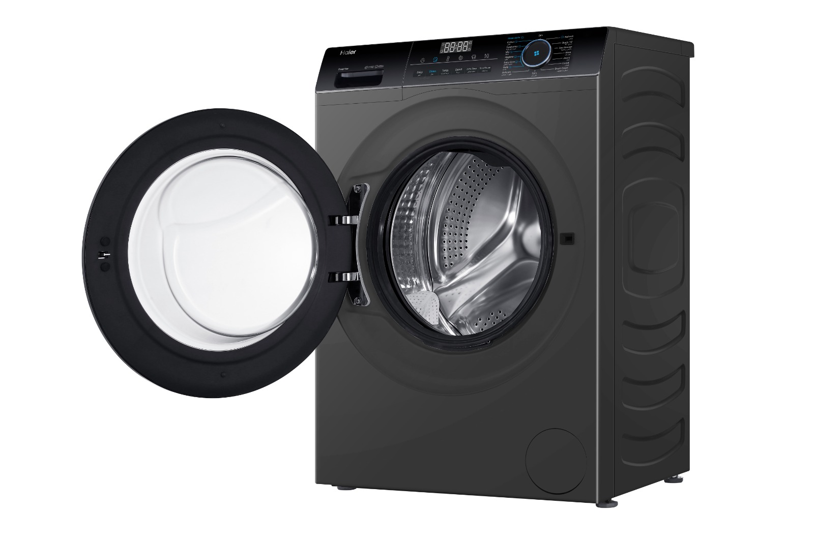 Haier Inverter Front Load Washing Machine , 9 kg , Dark Silver - HW90B14929S8