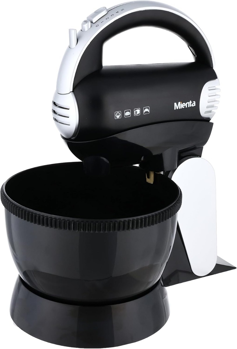 Mienta Stand Mixer 300 Watt Black Silver - HM13529A
