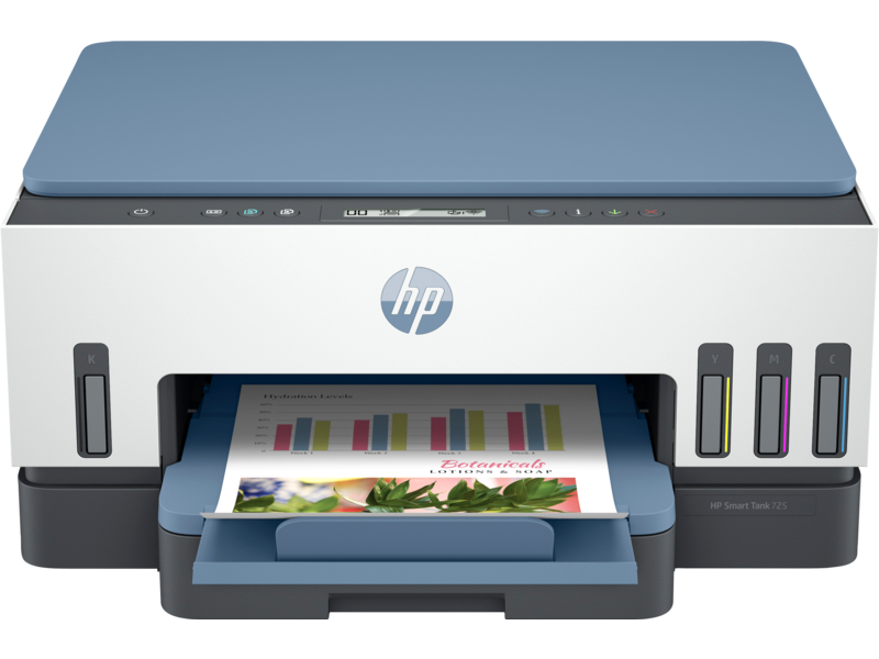 Hp Smart Tank 725 All In One Inkjet Printer , White Blue - 28B51A