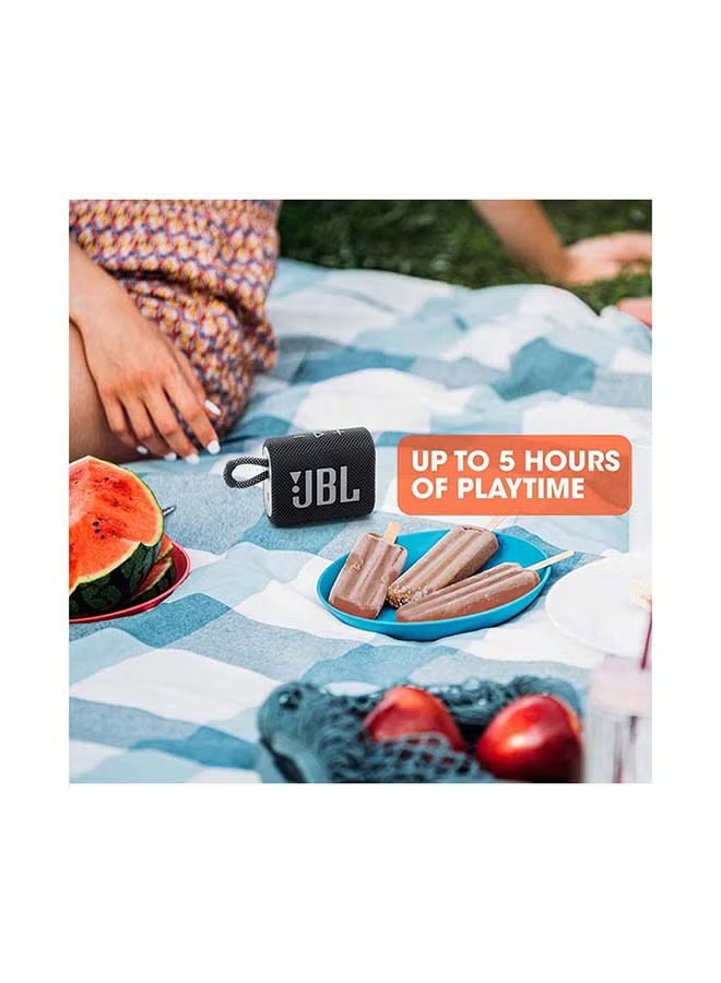 Jbl Go 3 Portable Bluetooth Speaker , Black