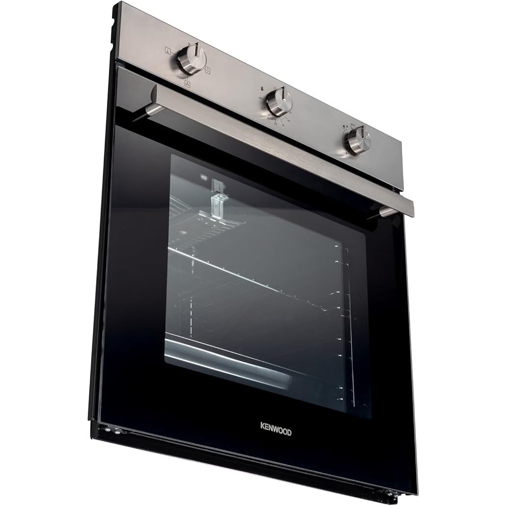 Kenwood Built-In Pyramids Hood , 90 Centimeter , Stainless Steel - HOD90.45SS with Kenwood Built-in Gas Oven, 60CM - OVG60SS, with Kenwood Built-in Gas Hob, Full Safety - HOB90SS