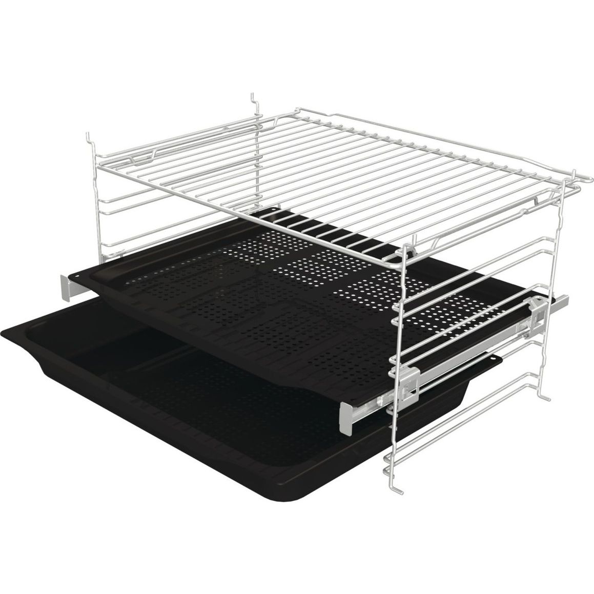 Gorenje Built-in Oven with Grill 77 Liter , Black Stainless Steel - BSA6737E15X