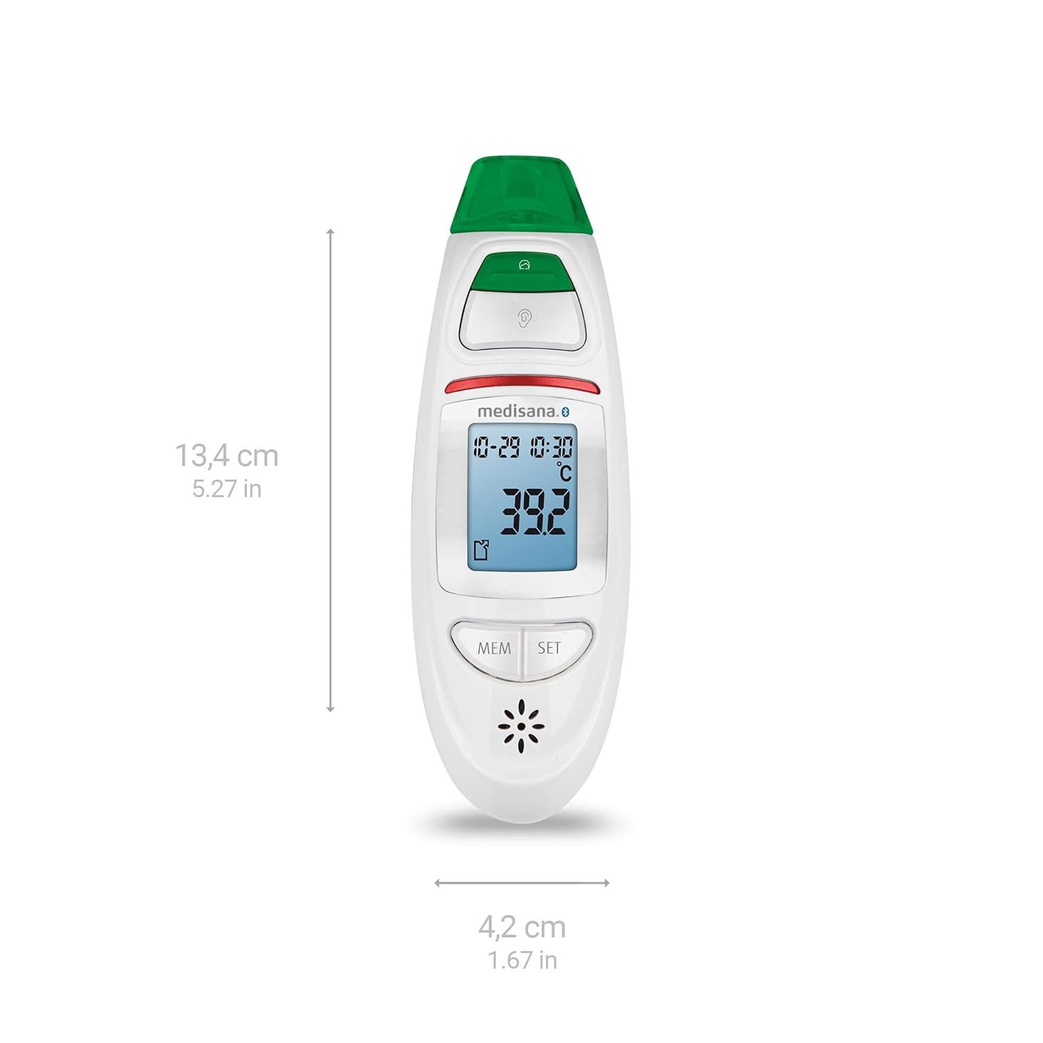 Medisana TM 750 Digital Thermometer , White Green - 76140