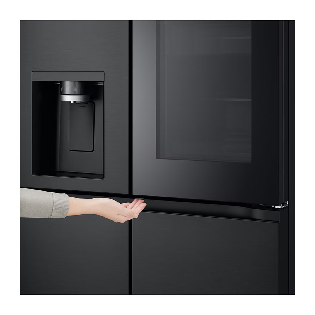 LG NoFrost French door refrigerator , 508 Liter Inverter Motor , Black - GC-X22FFQAB