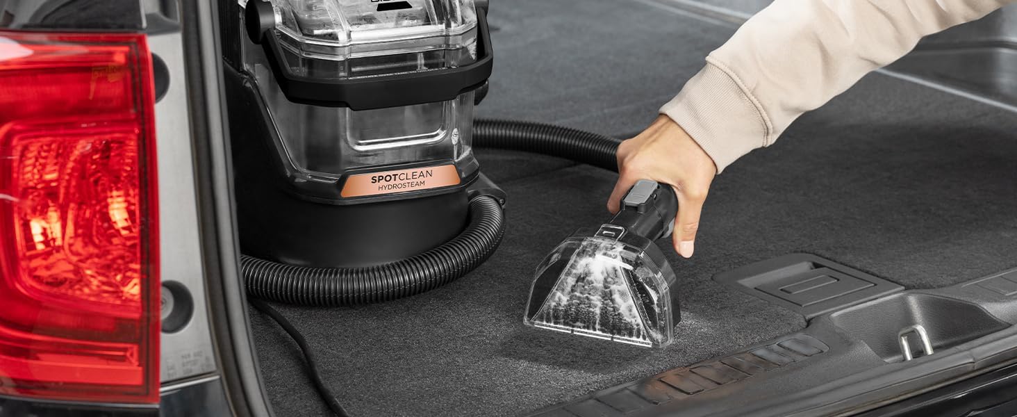 Bissell Spotclean Hydrosteam Bagless Carpet Cleaner Black - 3700E