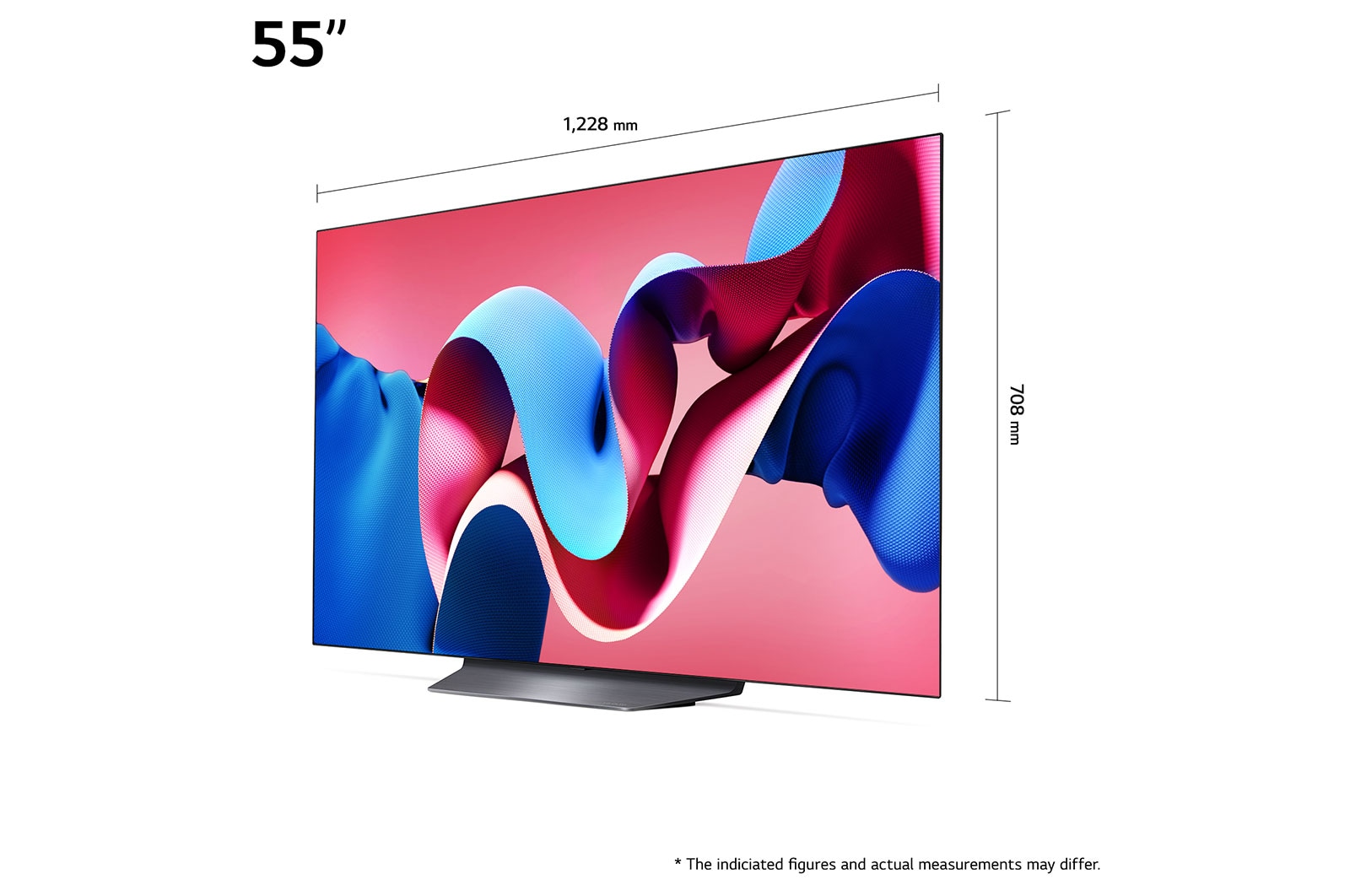 شاشة تلفزيون سمارت ال جي ، مقاس 55 بوصة ، OLED Evo ، دقة 4K UHD ، بريسيفر داخلي
