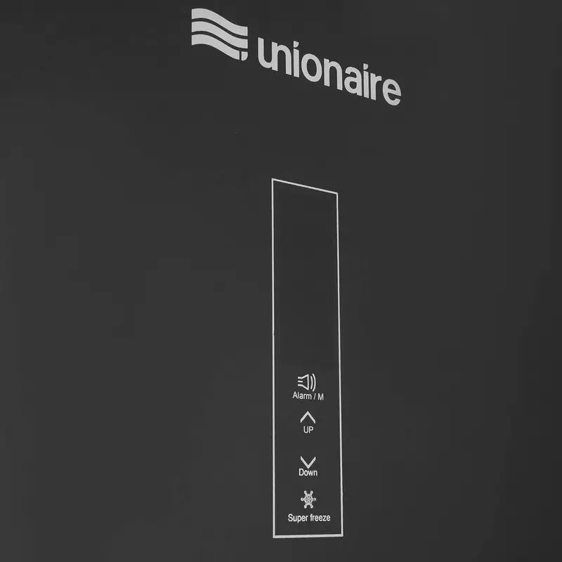 ديب فريزر رأسي يونيون اير ، سعة 230 لتر ، نوفروست ، اسود - UFN230LBG1ADTH