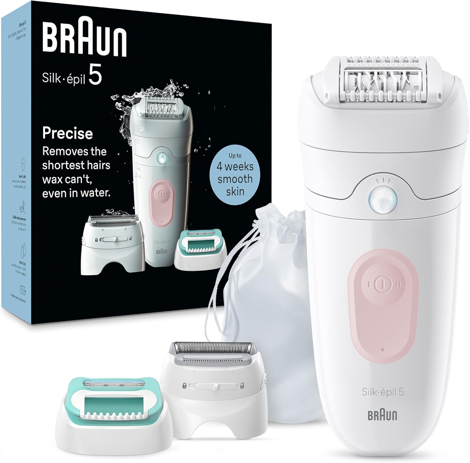 Braun Silk-épil 5 Epilator Wet & Dry White Pink - SE5-050