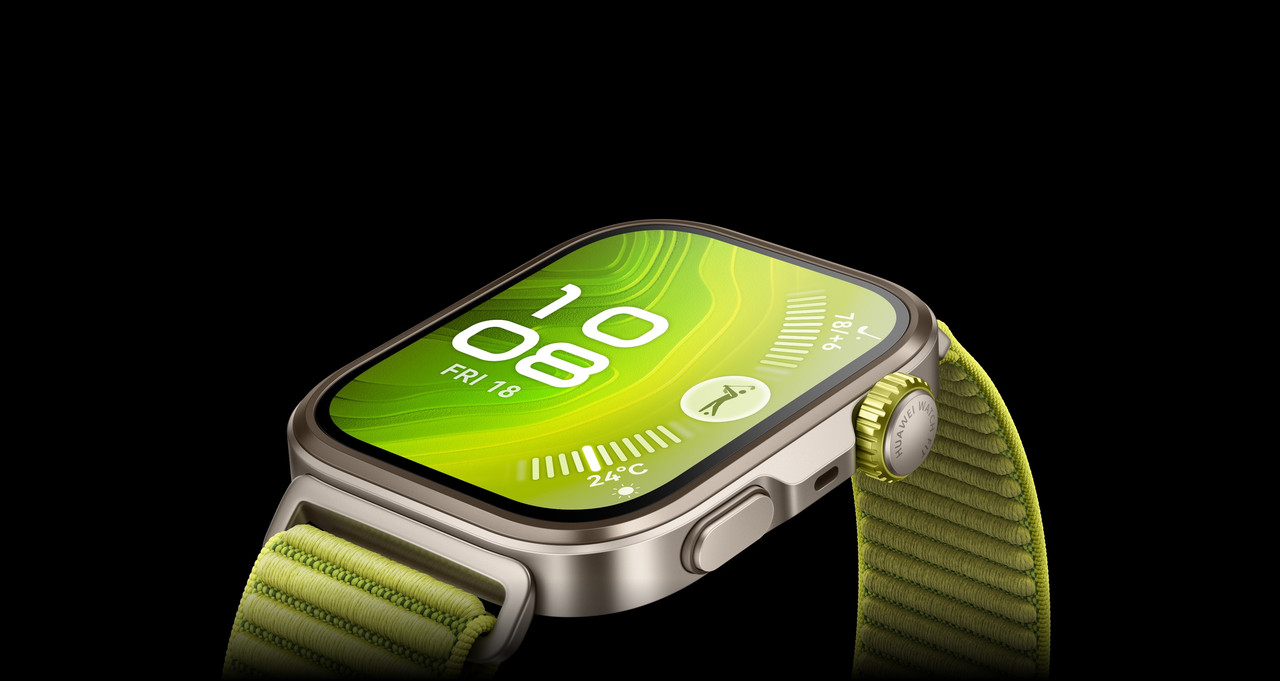 Huawei Fit 4 Pro Smart Watch with Earbuds , 1.82 Inch Green Grey