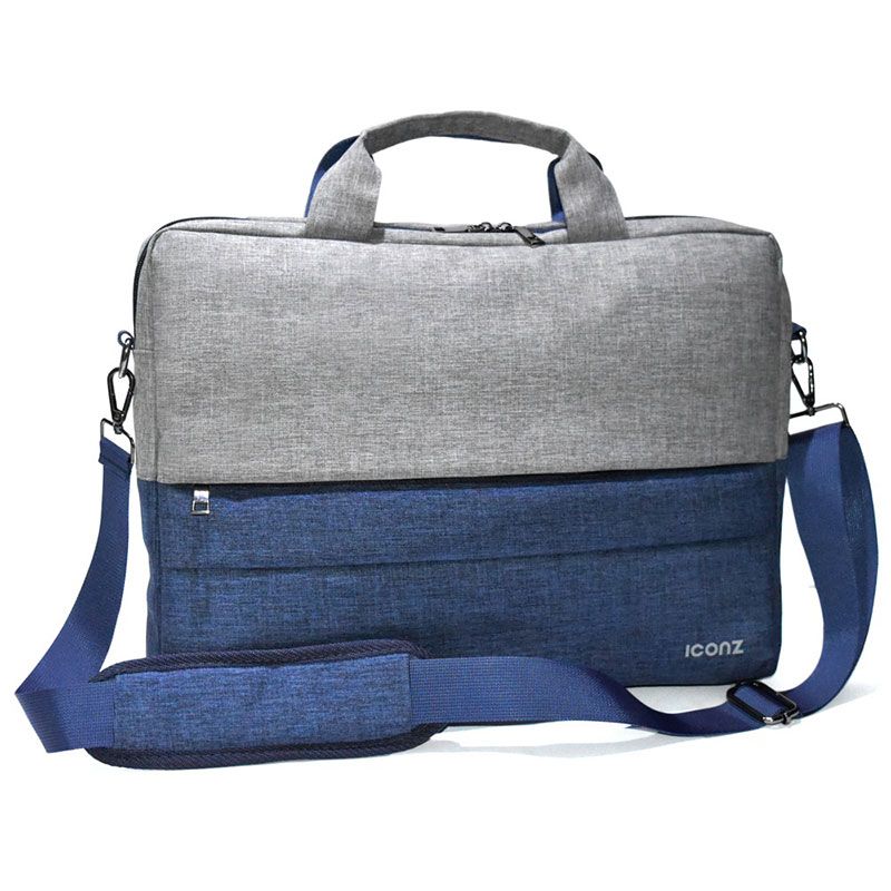 Iconz New York Laptop Messenger Bag for 15.6 Inch Laptops , Blue Grey