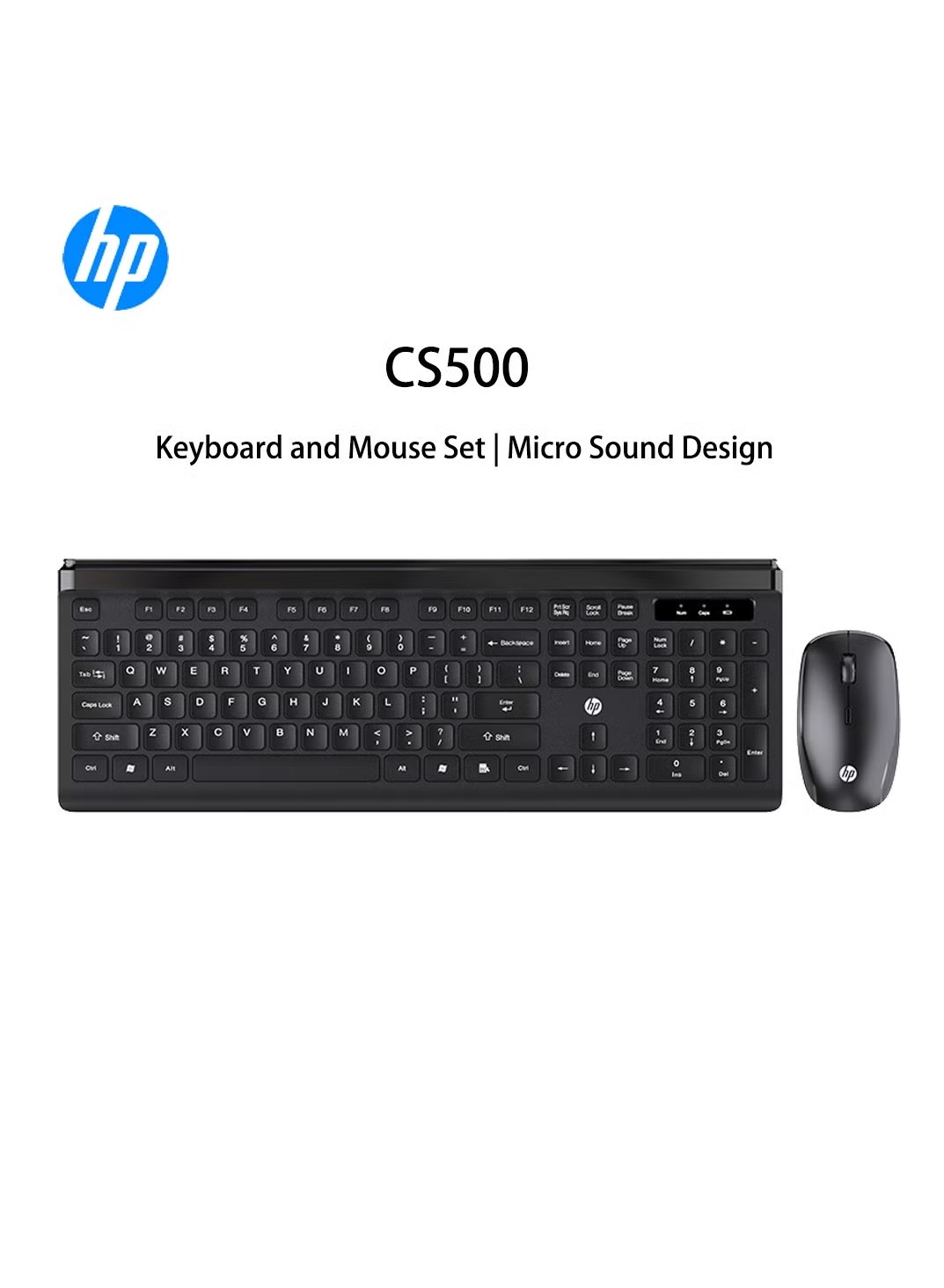 Hp Business Wireless Keyboard and Mouse , Black - CS500