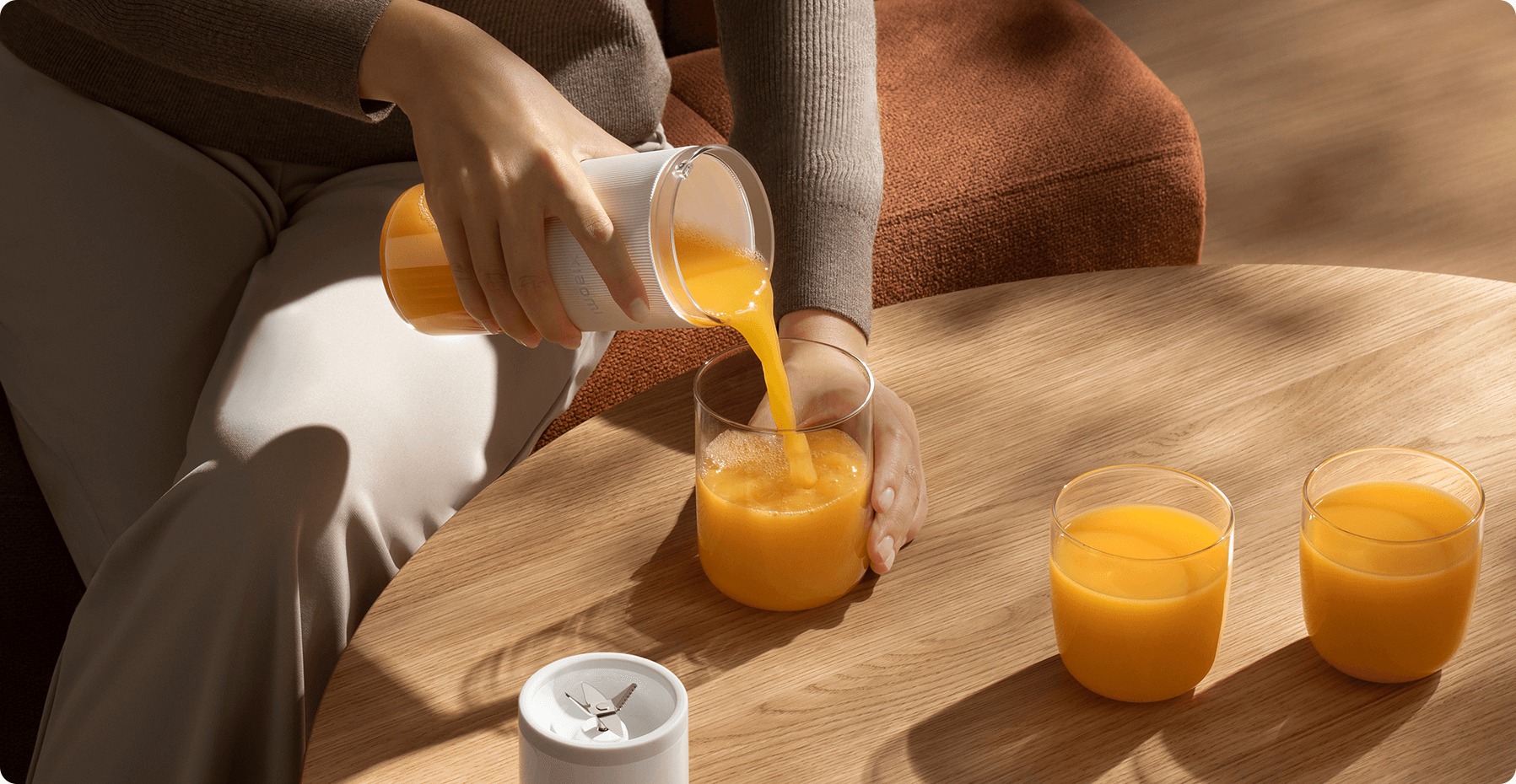 Xiaomi Personal Blender , Silicone Cup Sleeve 300 milliliter 45 Watt White - XMZZB01PL