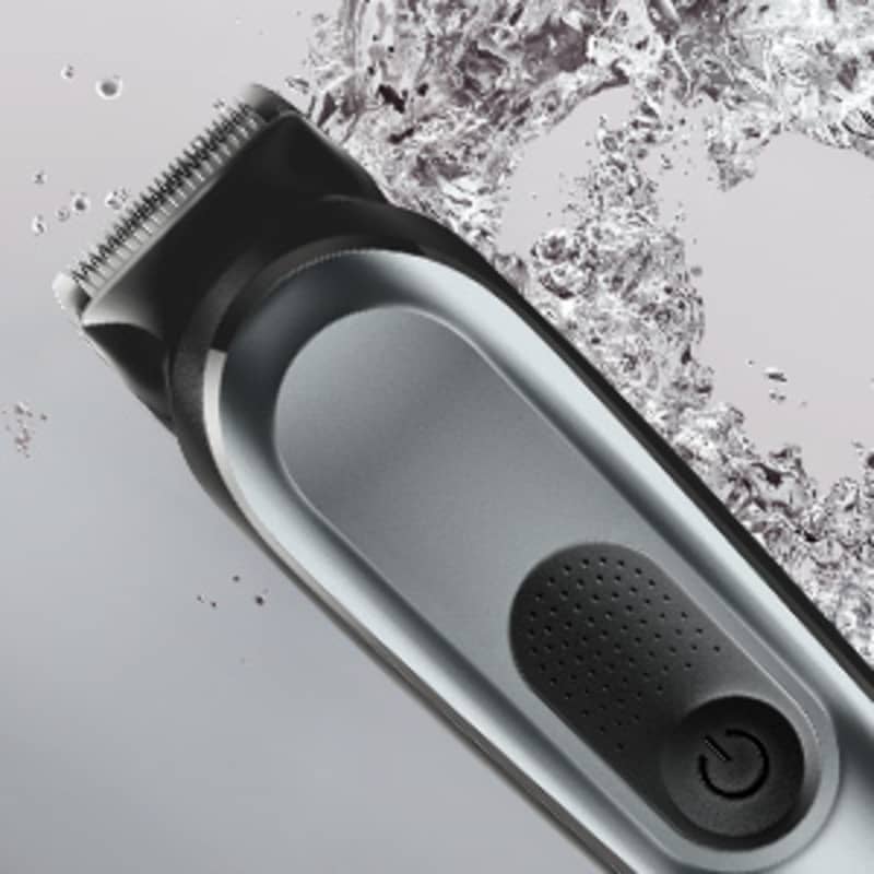 Braun Hair Trimmer with Attachments , with Gillette Fusion5 ProGlide Razor , Black Grey - MGK7221