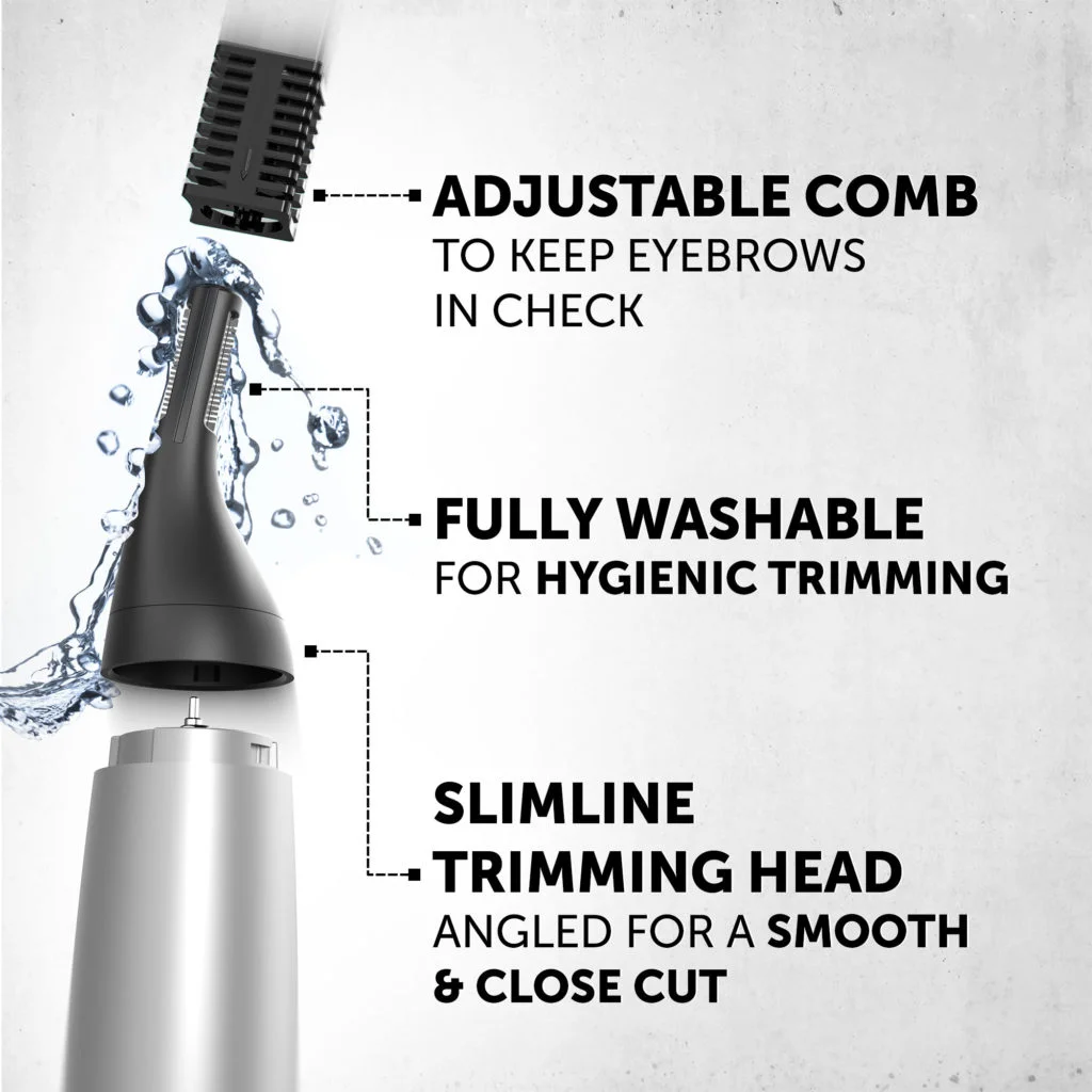 Wahl Precision All-in-One Hair Trimmer , Black Silver - 5560-3917