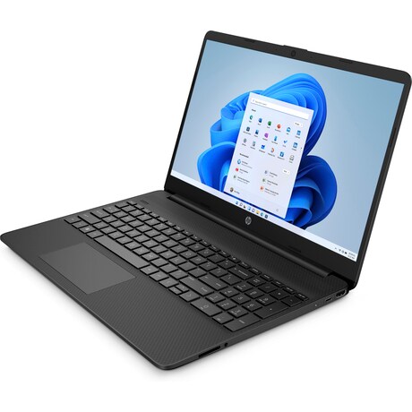 Hp 15S-FQ5048NE Laptop ,Intel Core i3-1215U 15.6 Inch ,256 GB SSD ,4 GB ,Intel UHD Graphics ,Windows 11 - Jet Black