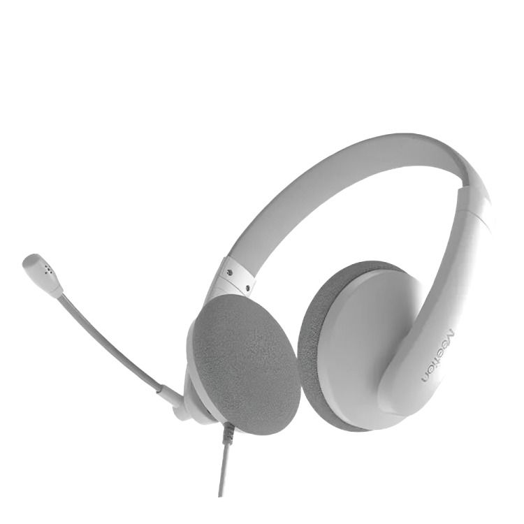 Meetion HP003 Wired On Ear Headphones , White Grey