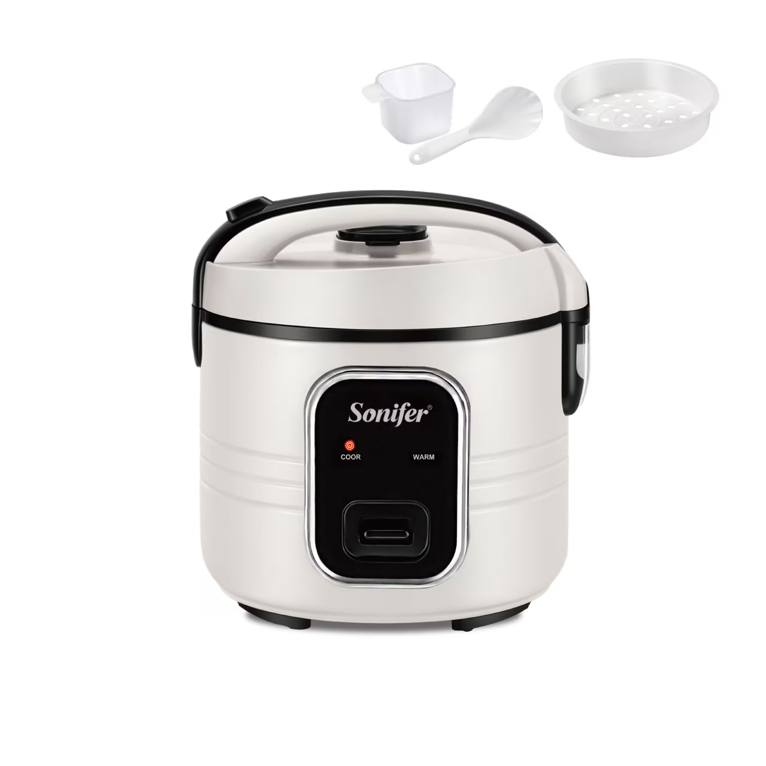 Sonifer Rice Cooker , 6 Liter 900 Watt White - SF-4038