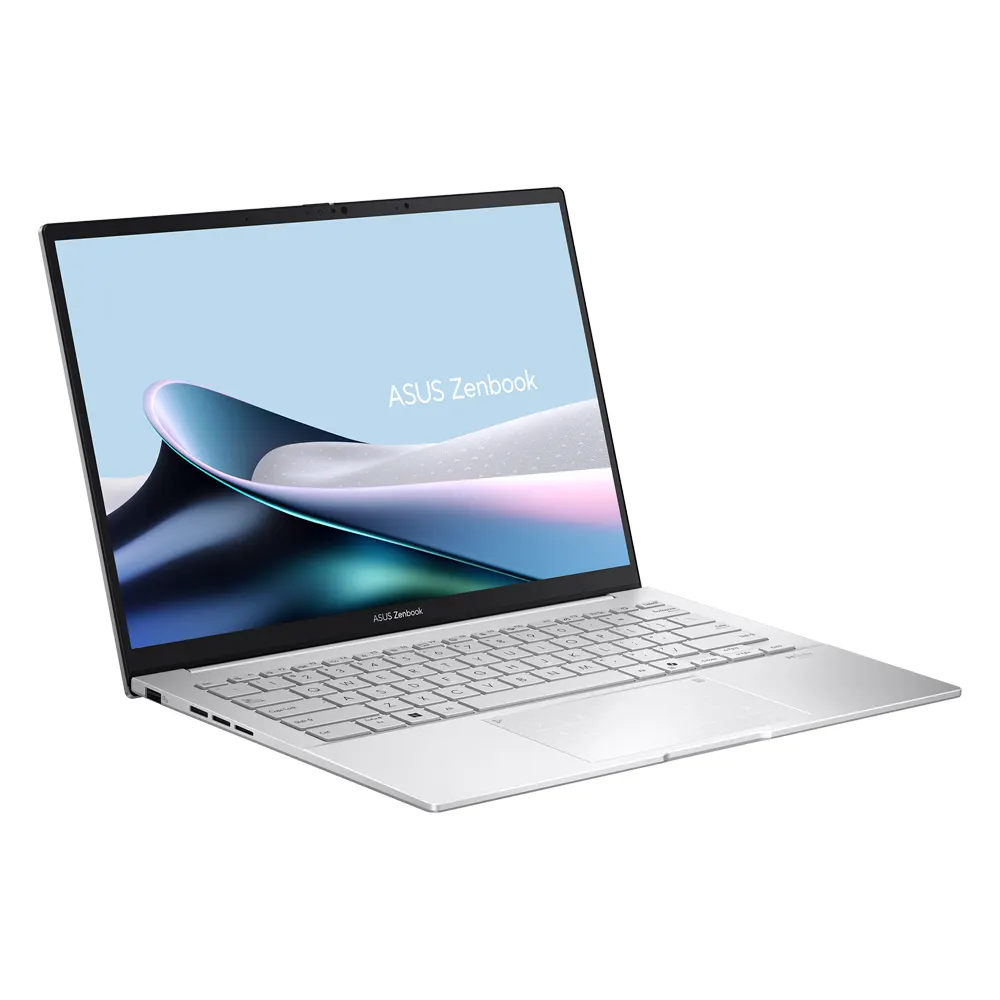 لاب توب اسوس زين بوك 14 OLED - UX3405CA-PZ009W ، معالج انتل كور الترا 9 285H 14 بوصة ، هارد 1 تيرا بايت SSD ، رام 32 جيجا بايت ، كارت شاشة انتل Arc جرافيكس ،ويندوز 11 - فضي فوجي