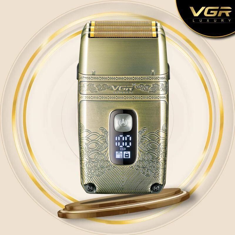 VGR Professional Cordless Foil Shaver Wet & Dry Gold - V-335