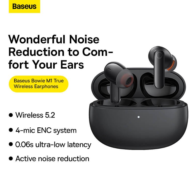 Baseus Bowie MZ10 True Earbuds , Black