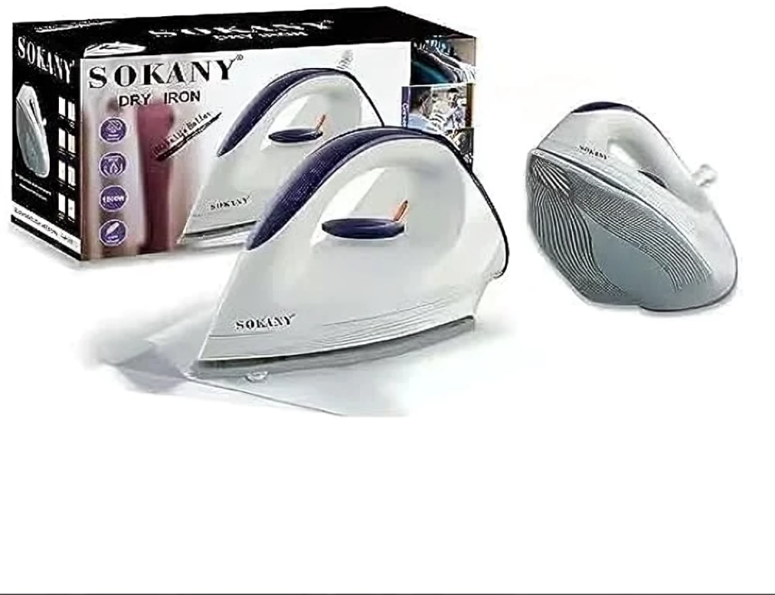 Sokany Dry Iron , 1200 Watt , White Purple - A-119