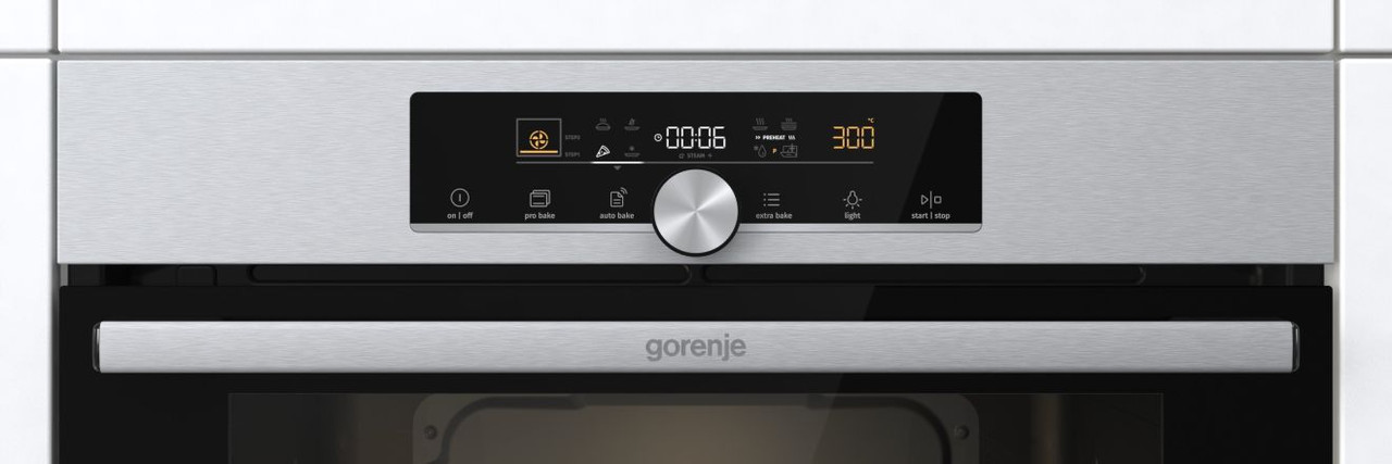 Gorenje Built-In Electric Oven with Grill 77 Liter , Black Stainless Steel - BOS6747A01X