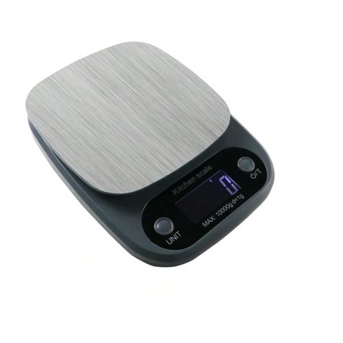 Generic Stainless Steel Digital Kitchen Scale , 10 Kilogram Black