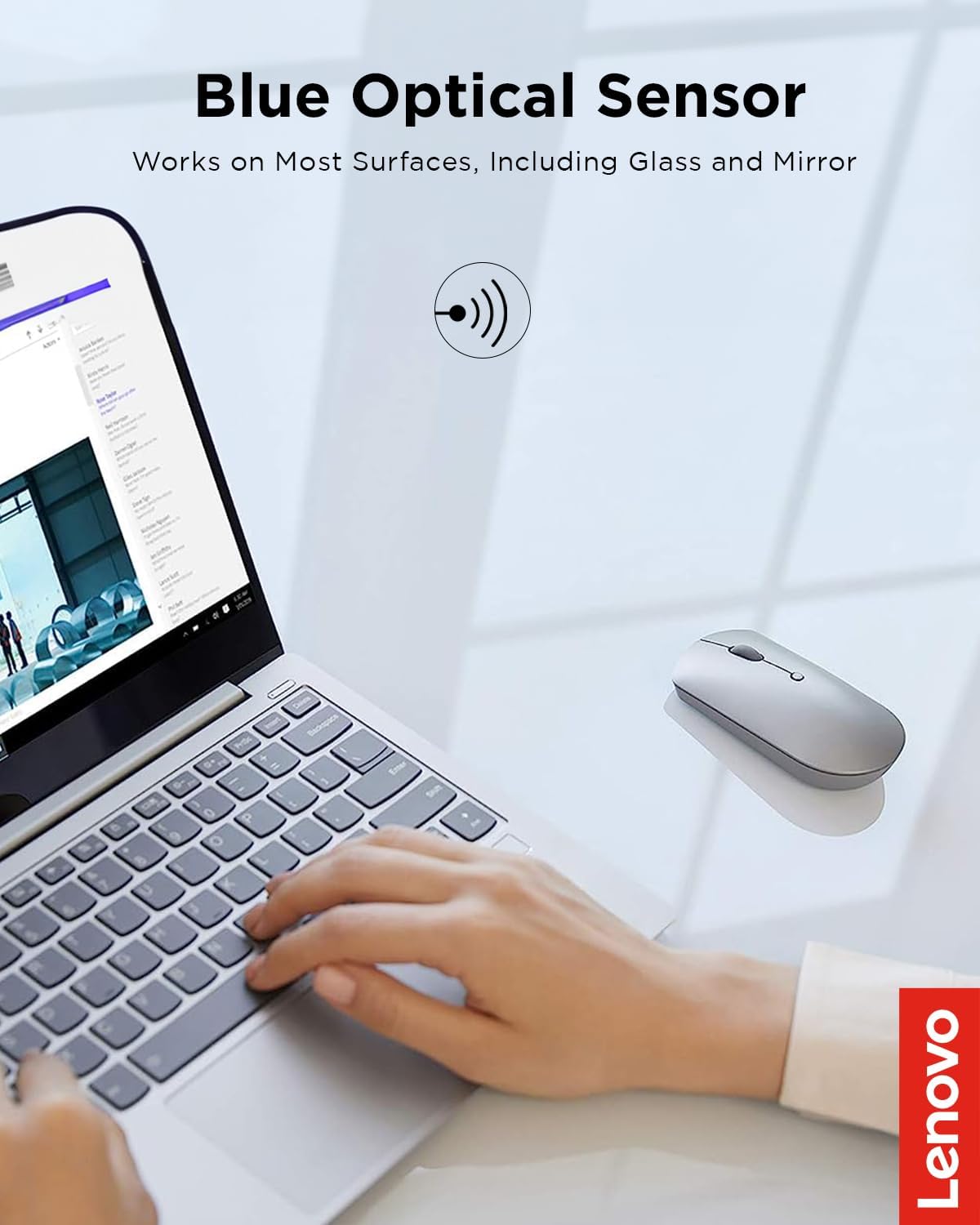 Lenovo 600 Wireless Mouse , Grey - GY50X88832