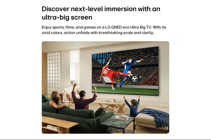 LG 55 Inch Smart TV , 4K UHD QNED Mini LED Built-In Receiver
