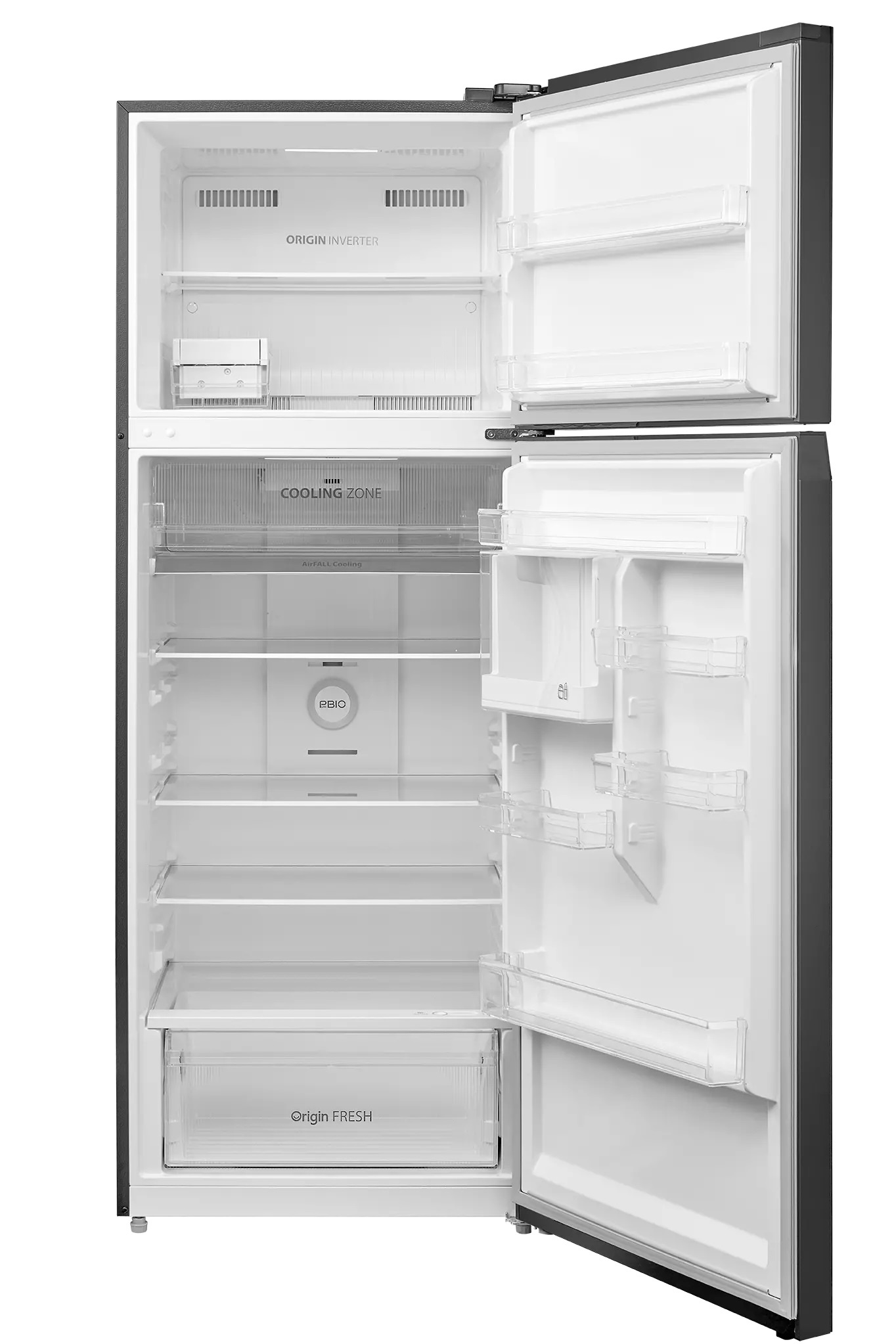 Toshiba NoFrost Top Freezer Refrigerator , 450 Liter Inverter Motor , Silver - GR-RT624WE-PGN(72)