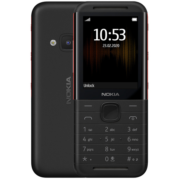 نوكيا 5310 ، شريحتين - اسود واحمر
