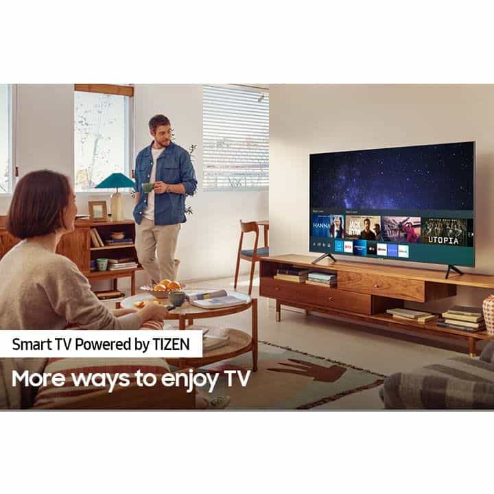 شاشة تلفزيون سمارت سامسونج ، مقاس 43 بوصة ، ليد ، دقة 4K UHD ، بريسيفر داخلي - 43CU7000