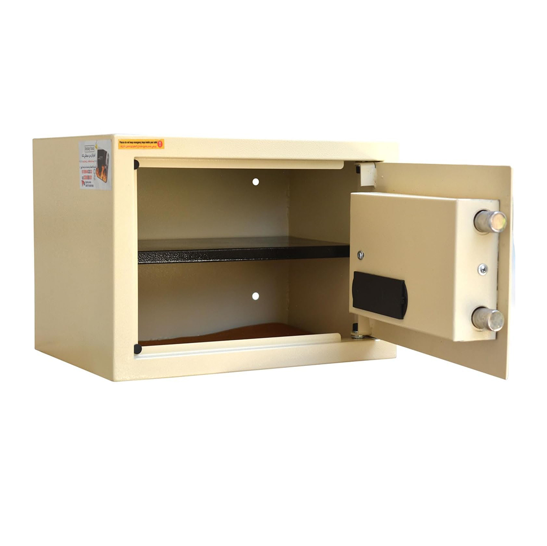 Safety Tech Digital Electronic with Key Lock Safe Box ,25 Liter ,Beige - GN25 EIA 607