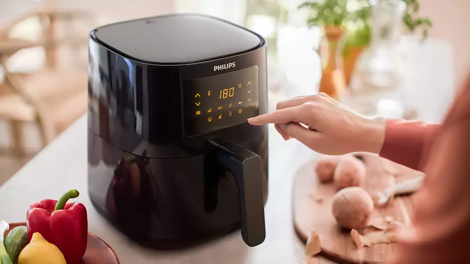 Philips Air Fryer , 4.1 Liter , 1400 Watt Black - HD9252-91