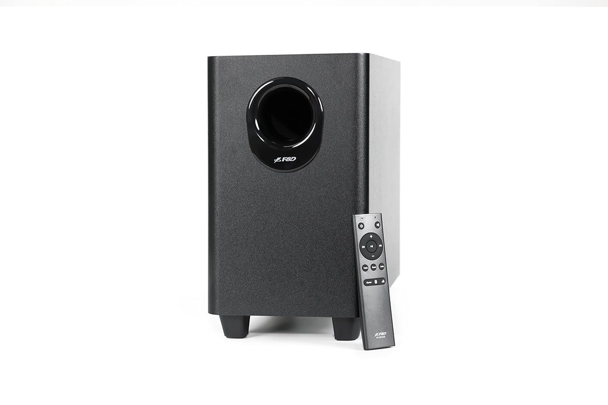 F&D Bluetooth Sound Bar with Wired Subwoofer , 2 Channels , Black - HT-330