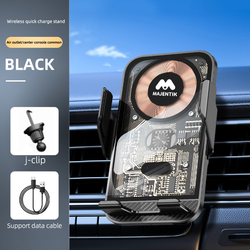Majentik Car Charger , Multi Ports , 15 Watt , Black