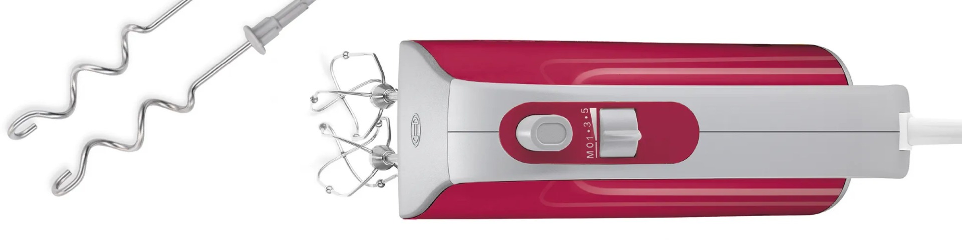 Bosch Styline Colour Hand Mixer 500 Watt Red - MFQ40304