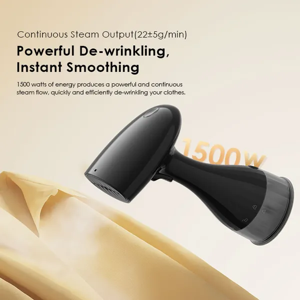 Oraimo Electric Smart Handheld Steam Iron , 1500 Watt Black - OHI-201A