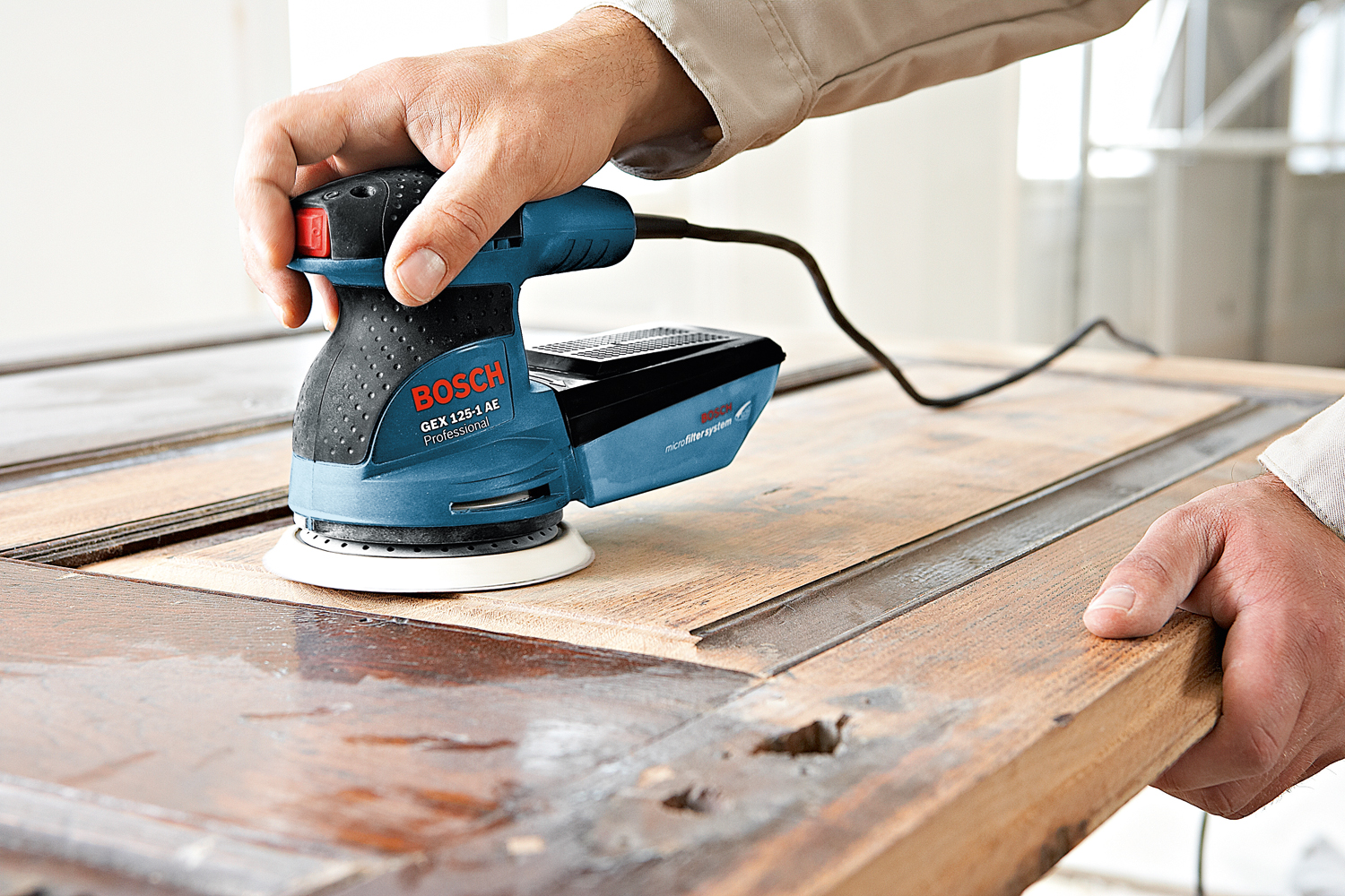 Bosch Random Orbit Sander , Blue Black - GEX 125-1 AE