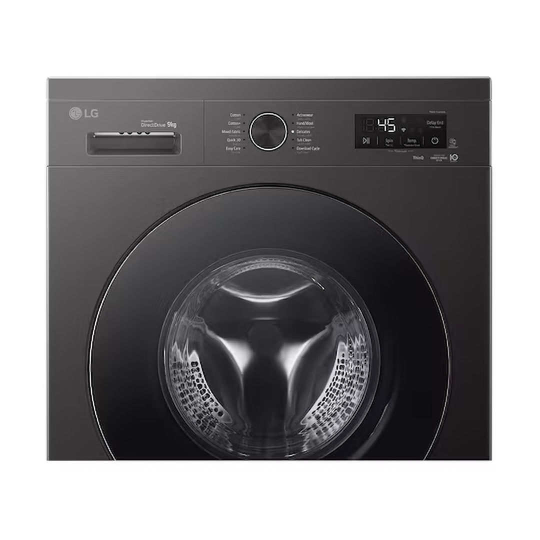 LG Inverter Front Load Washing Machine , 9 kg , Platinum Black - F4Y2VYGYZ