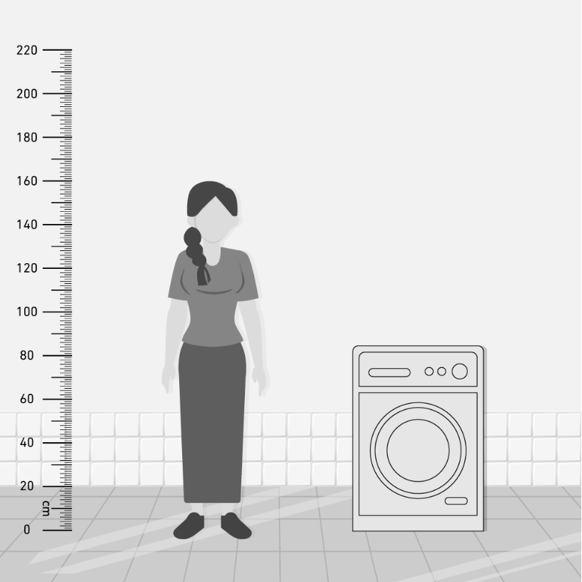 غسالة فول اتوماتيك انفرتر هوفر H-WASH 350 برو ، سعة 7 كجم ، فضي غامق - H3WPS274TMBR6ELA